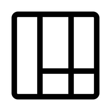 Sol kenar çubuğu korsesi dikey sütuna sahip