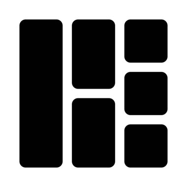 Kare blokta sol sitemap ızgara çizgileri