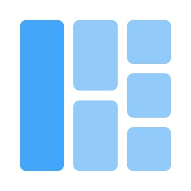 Kare blokta sol sitemap ızgara çizgileri