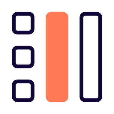 Sol taraftaki kare blokları küçük resimler şablon düzeni