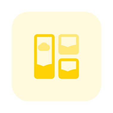 Sağ panelde çift sıra resim kolajı