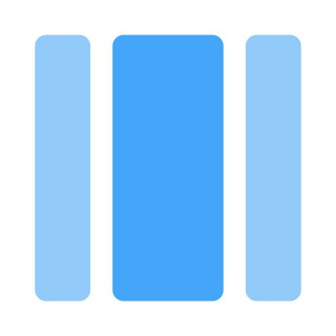 Yan şeritli orta sütun dikdörtgen çubuğu