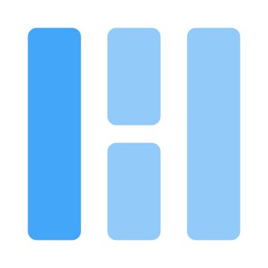 Modern bar şekli mozaik dikey tasarım şablonu