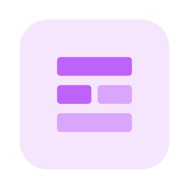 Mozaik modern çubuk şekli yatay tasarım şablonu