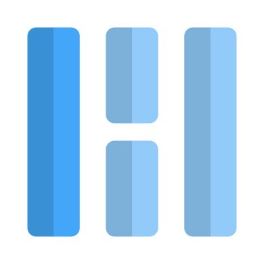 Modern bar şekli mozaik dikey tasarım şablonu