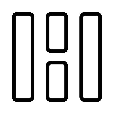 Modern bar şekli mozaik dikey tasarım şablonu