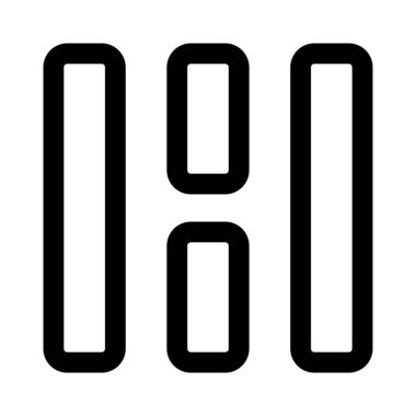 Modern bar şekli mozaik dikey tasarım şablonu