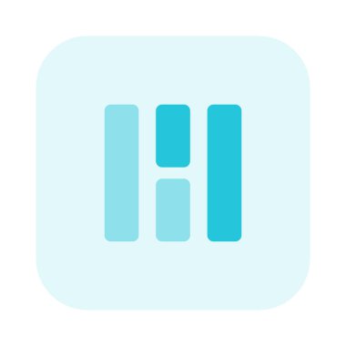 Modern bar şekli mozaik dikey tasarım şablonu