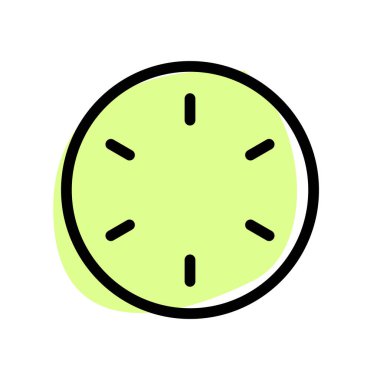 Saatlik aralıklarla klasik analog duvar saat görüntüsü