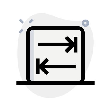 Sekme, sola doğru ok, sağa doğru ok ve çubuk üzerine çubuk