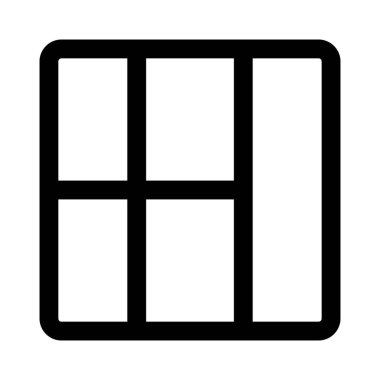 Bölümleri ayıran ızgara çizgileri olan sağ çubuk şeridi