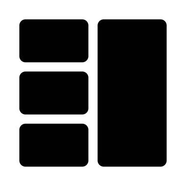 Sağ kolon ızgarası sol olarak bölüm kutularıyla