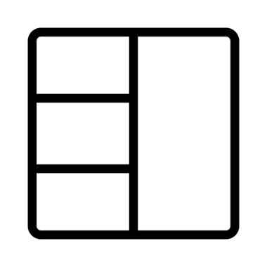 Sağ kolon ızgarası sol olarak bölüm kutularıyla