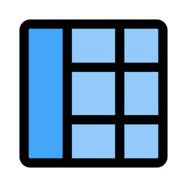 Sağ panelde hücreleri olan sol sütun