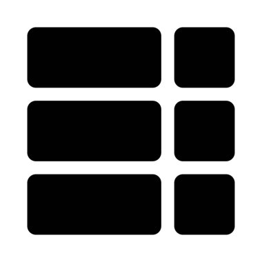 Satır tablosu düzenine sahip sağ sütun