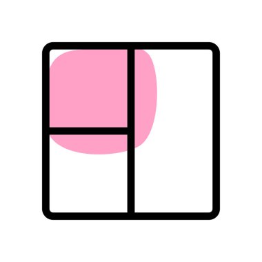 Bölüm içinde kutular olan sağ kenar çubuğu ızgara paneli