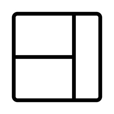 Sağ kenar çubuğu ile sol ayrı panel düzeni