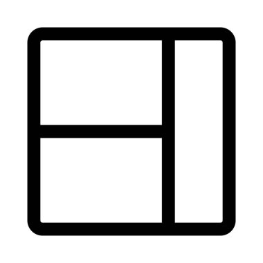 Sağ kenar çubuğu ile sol ayrı panel düzeni