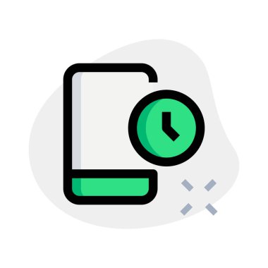 Modern cep telefonu kronometre uyarı uyarısı