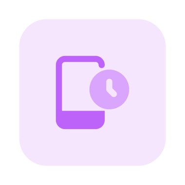 Modern cep telefonu kronometre uyarı uyarısı