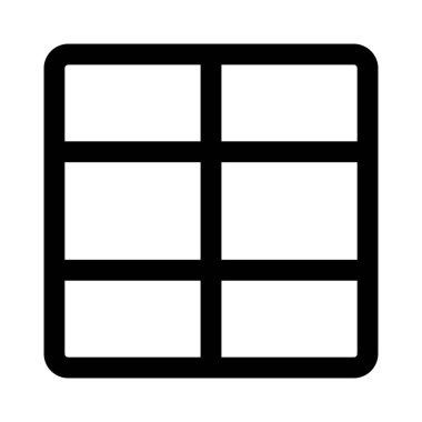 Tablo düzeninde üç ortak hücre - yatay ızgara