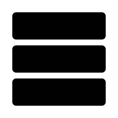 Çerçevesinde üç katman hücre olan yatay çizgiler