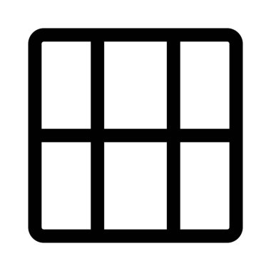 Dikey şeritte üç bölüm sütunundaki bloklar veya hücreler