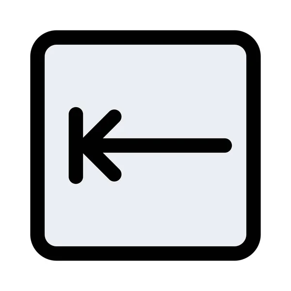 计算机键盘布局的回格函数按钮 — 图库矢量图片