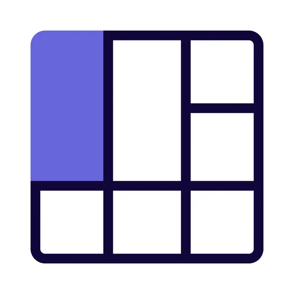 Tiles Multiple Layer Section Frame — Stock Vector