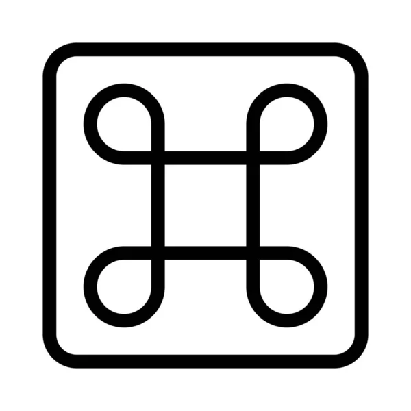 Λογότυπο Εντολής Macintosh Για Βασικό Κλειδί Λειτουργίας — Διανυσματικό Αρχείο