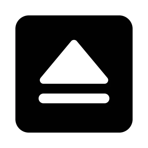 Sürücü Düğmesi Düzeninde Disk Atma Sembolü — Stok Vektör