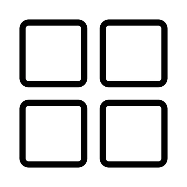 正方形のタイルブロックコラージュレイアウトテンプレート画面 — ストックベクタ