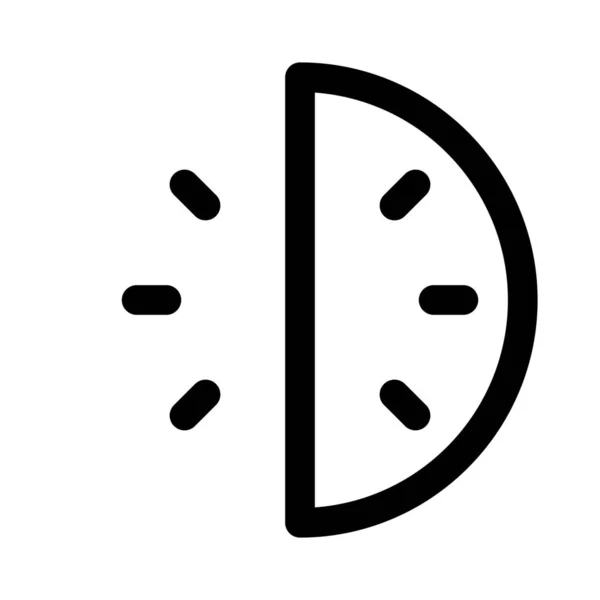 Ψηφιακό Ρολόι Πρόσωπο Που Αντιπροσωπεύει Μισή Ώρα — Διανυσματικό Αρχείο