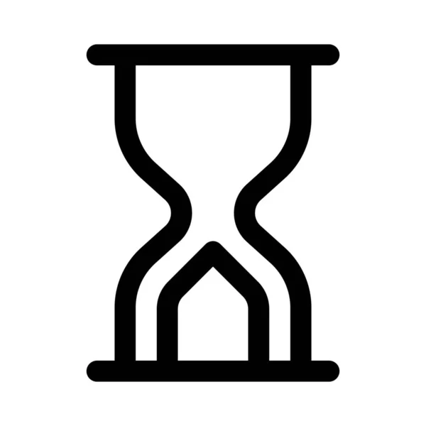 Διαφανής Παραδοσιακή Άμμο Hourglass Χρονόμετρο Και Υπενθύμιση — Διανυσματικό Αρχείο