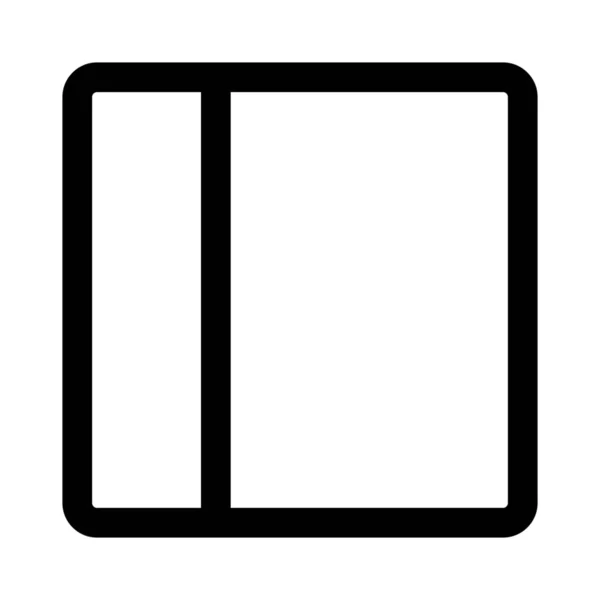 Блок Разделения Левой Вертикали Две Части — стоковый вектор