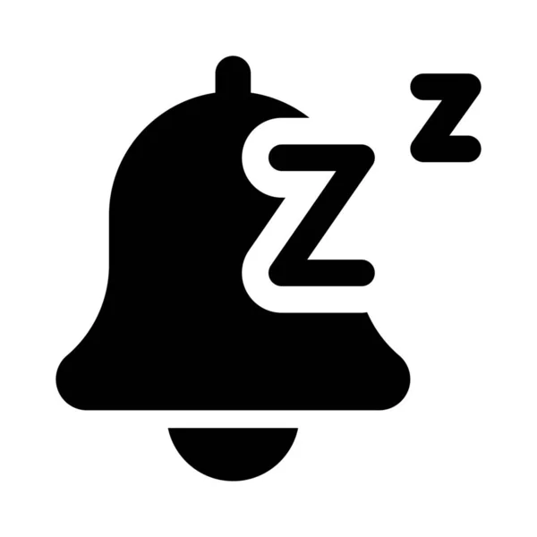 在你的设备上打瞌睡通知 在电话上使用无声功能 — 图库矢量图片