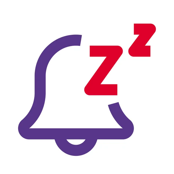 Уведомления Snooze Устройствах Функция Mute Телефоне — стоковый вектор