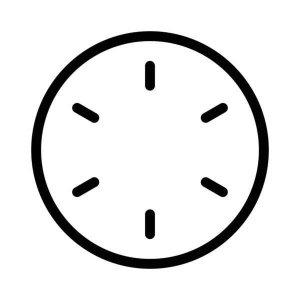Класичний Аналоговий Настінний Годинник Погодинними Інтервалами — стоковий вектор