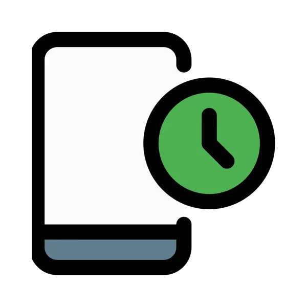 Alerta Notificación Cronómetro Teléfono Celular Moderno — Archivo Imágenes Vectoriales