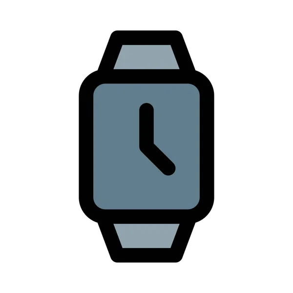 Smartwatch Appareil Portable Fitness Actif Avec Écran Tactile — Image vectorielle