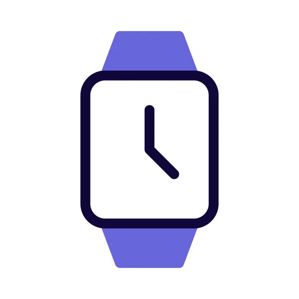 Smartwatch Dispositivo Portátil Fitness Activo Con Pantalla Táctil — Vector de stock