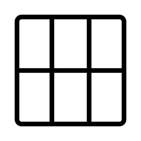 垂直带三段列中的块或单元格 — 图库矢量图片