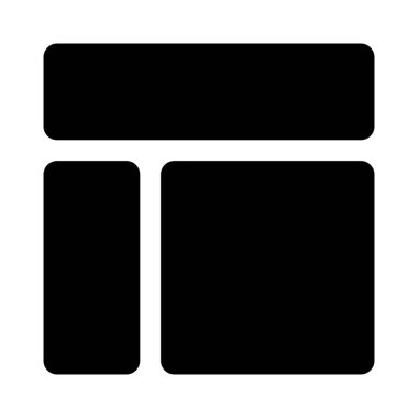 Sol sütun kenarı kıvrımlı üst çubuk