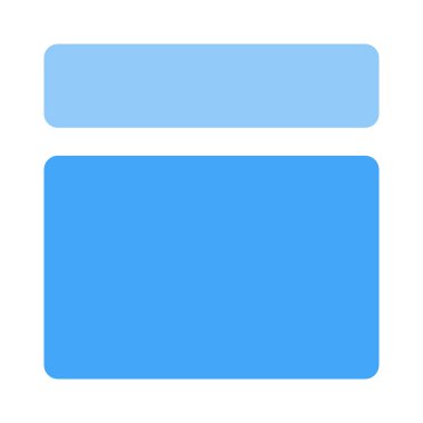 Üst yatay blok ve içerik gövde parçası düzeni