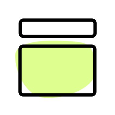 Üst yatay blok ve içerik gövde parçası düzeni