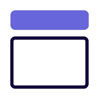 Üst yatay blok ve içerik gövde parçası düzeni