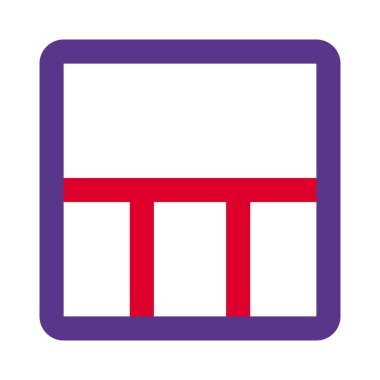 Dikey sütunları olan en üst satır ızgara tablosu