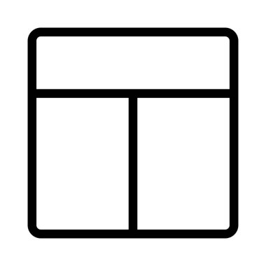 İçerik gövdesinden ayrılmış düzenle en üstte başlık