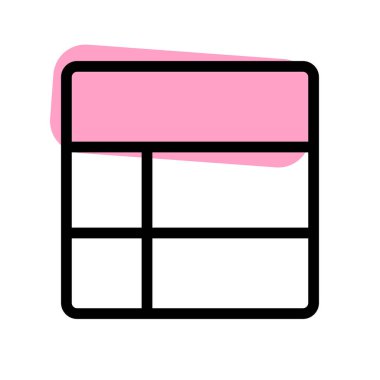 Yan sol sütunlu tablo formasyonlu başlık