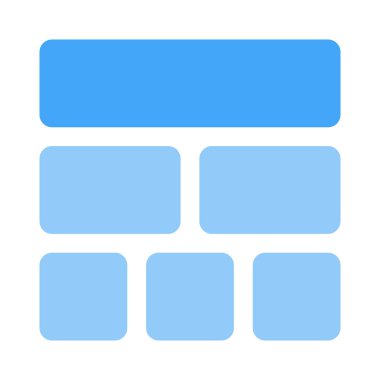 Geniş yatay sütuna sahip çoklu bölümler